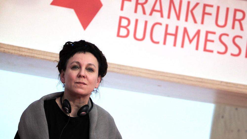 Literaturnobelpreisträgerin Olga Tokarczuk beehrt die Buchmesse