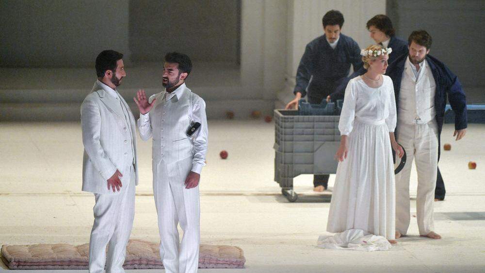 Szene aus der Fotoprobe der Oper &quot;Don Giovanni&quot;. 