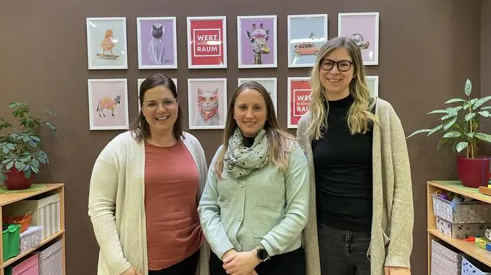 Vereinsobfrau Julia Stöckl, Schriftführerin Stefanie Putz-Pfleger und Kassierin Stephanie Syla haben einen pädagogischen Hintergrund