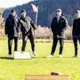 Spieler des VSV und KAC duellierten sich im Boccia und im Cornhole