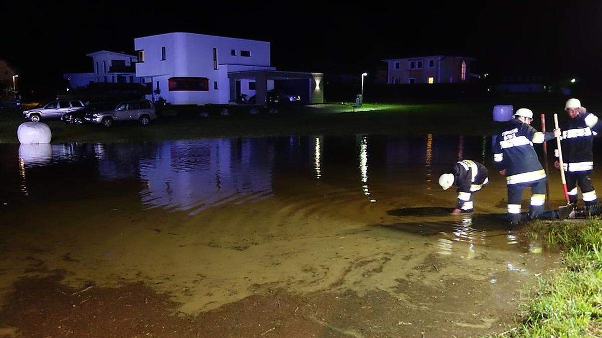 In Laßnitz wurden mehrere Wohnhäuser in Mitleidenschaft gezogen