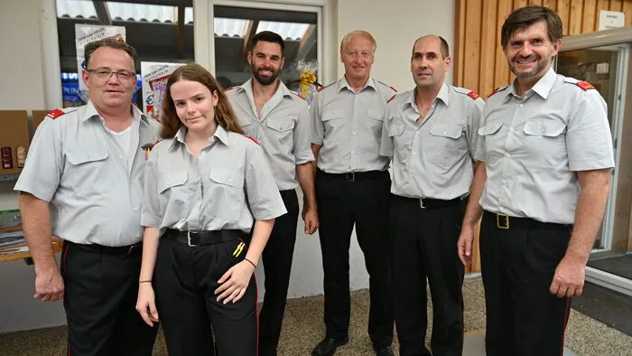 Gerhard und Chiara Kunzl, Markus Klanschek, Erwin Toplitsch, Erwin Zechner und Gerhard Koller (von links)