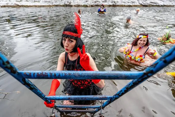 Silvesterschwimmen in Tschechien