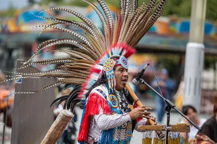 Indianische Klänge verzaubern die Besucher