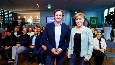 Ex-Skirennprofi Nici Schmidhofer stellte sich den Fragen von Sportchef Michael Schuen