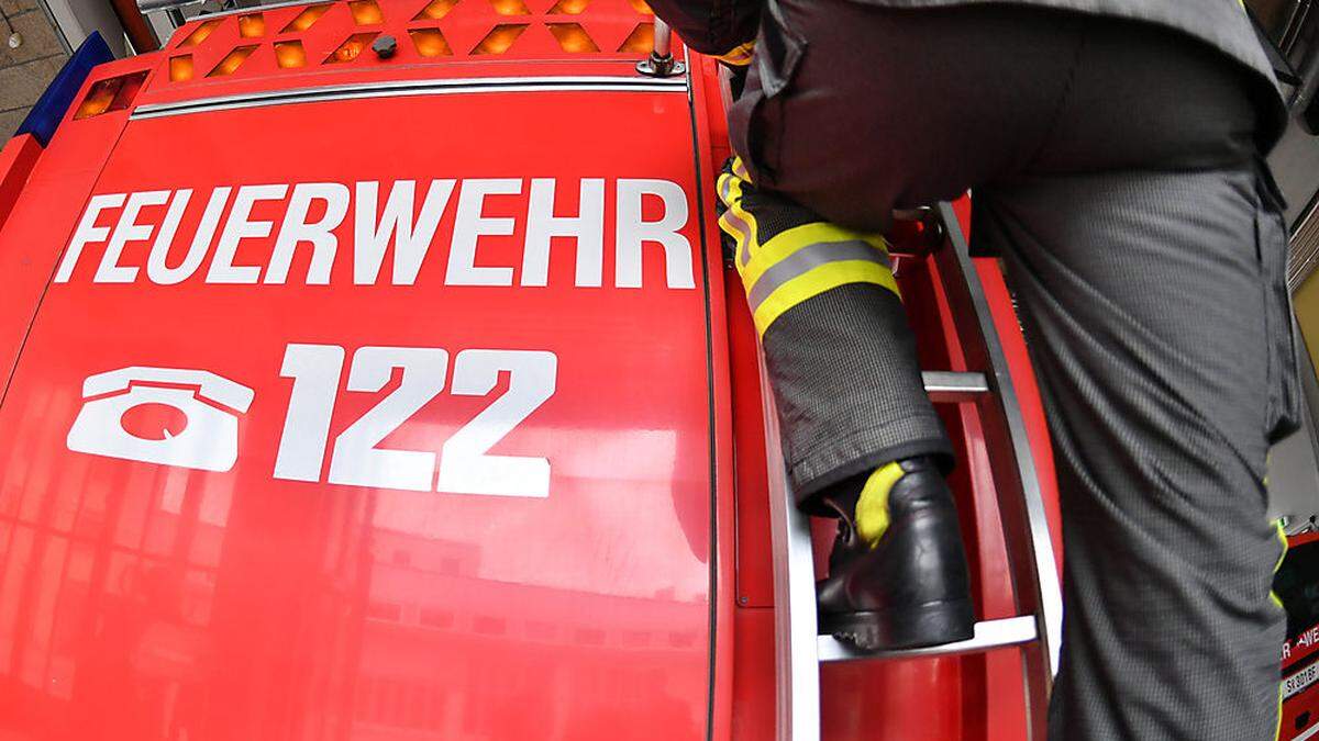 Die Feuerwehr rückte mit sieben Mann aus