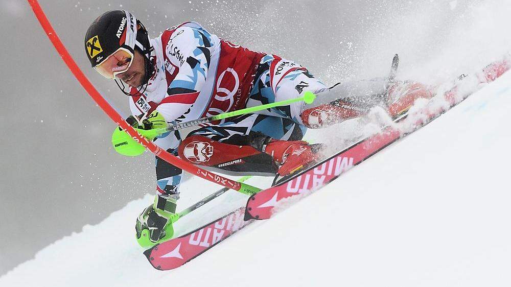 Marcel Hirscher ist im Slalom von Wengen im Einsatz