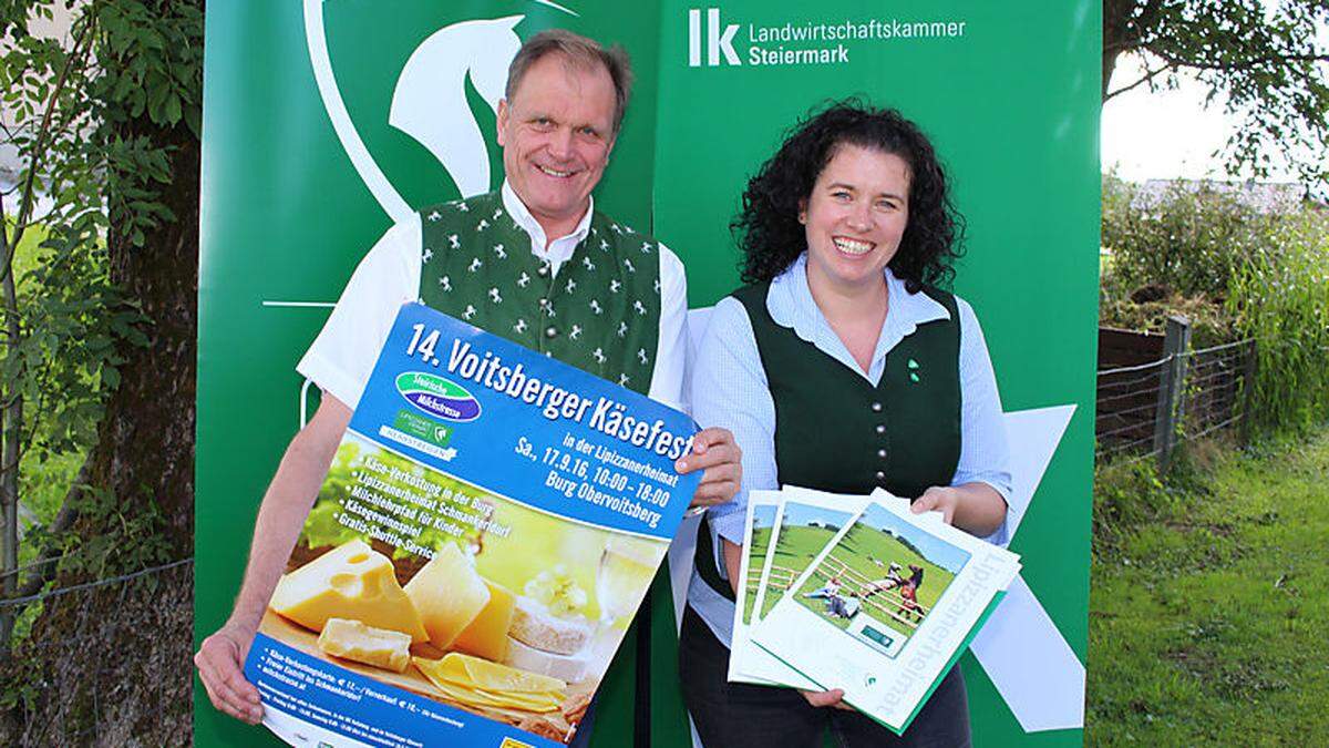 Erwin Dirnberger und Eva Unterhuber laden zum Käsefest ein