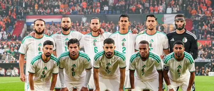 Algeriens Nationalteam beim Test gegen die Niederlande am 3. Juni