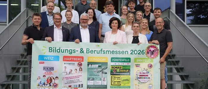 In Fürstenfeld, Hartberg, Weiz, Birkfeld und Gleisdorf finden in diesem Schuljahr wieder Bildungs- und Berufsorientierungsmessen statt