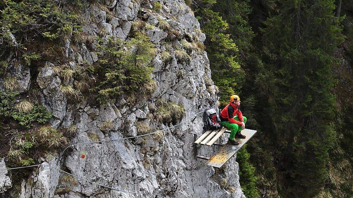 Der Klettersteig Millnatzenklamm im Lesachtal 