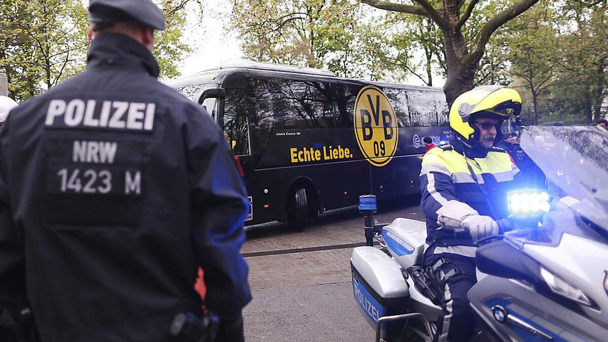 Vor dem Dortmund-Spiel am Samstag gab es verstärkte Sicherheitsvorkehrungen