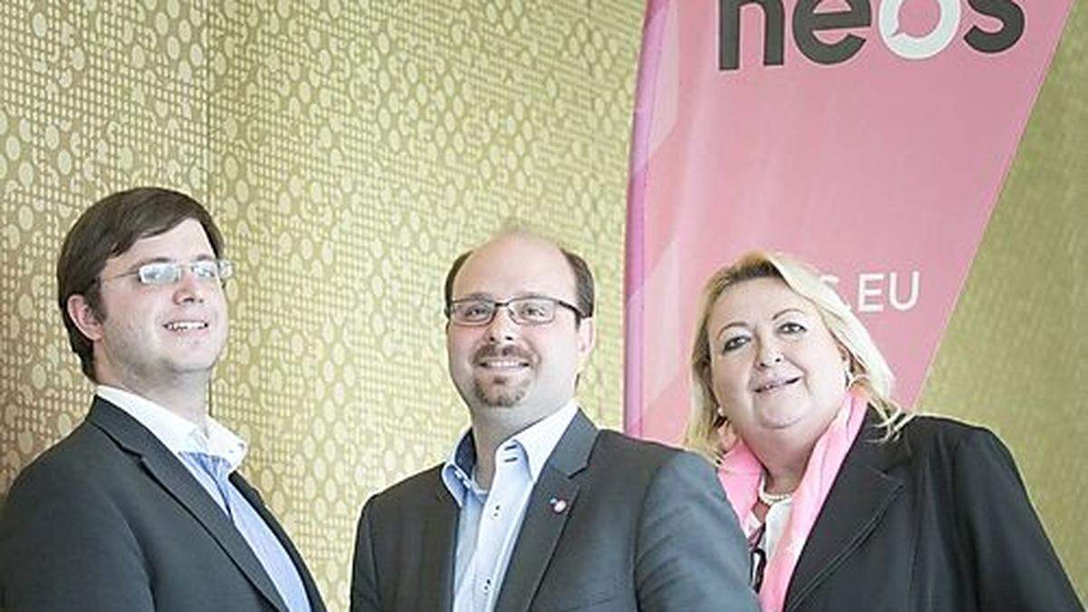 Lerchner, Trummer, Schwarz: das steirische Spitzentrio der Neos 