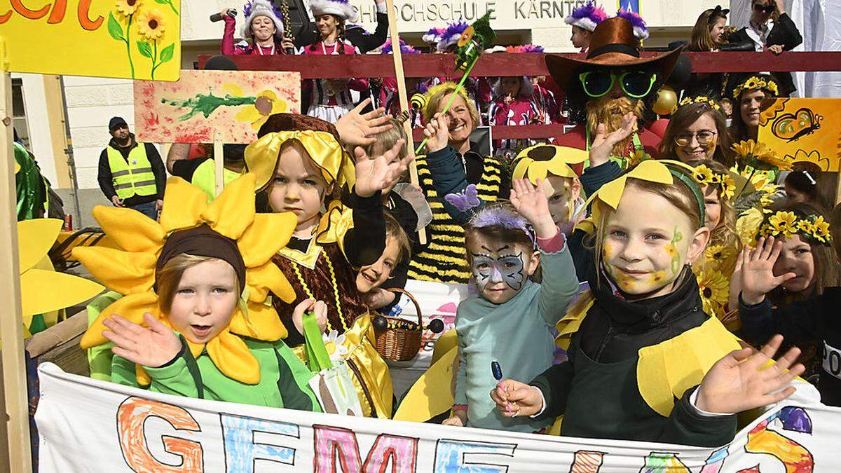 Erstmals waren die Kinder der Kindergruppe Sonnenblume dabei und hatten Applaus und Jubelrufe sofort auf ihrer Seite