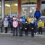 Ausgestattet mit Maske und dicken Jacken trotzten die Kinder der VS Kainach dem Regen