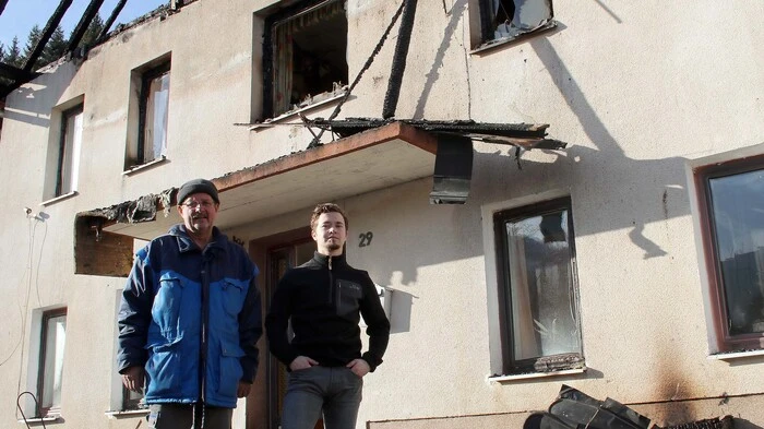 Eine Ebriacher Familie wurde mit einem Schlag obdachlos.