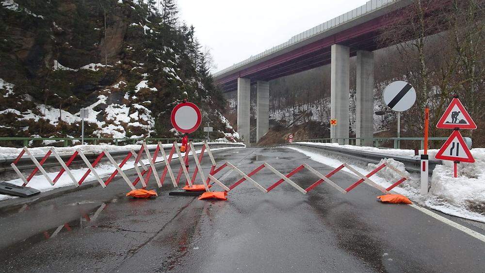 Archivbild: Bereits in der Vergangenheit kam es zu Sperren und Arbeiten wegen Erdrutschen zwischen Trebesing und Lieserbrücke
