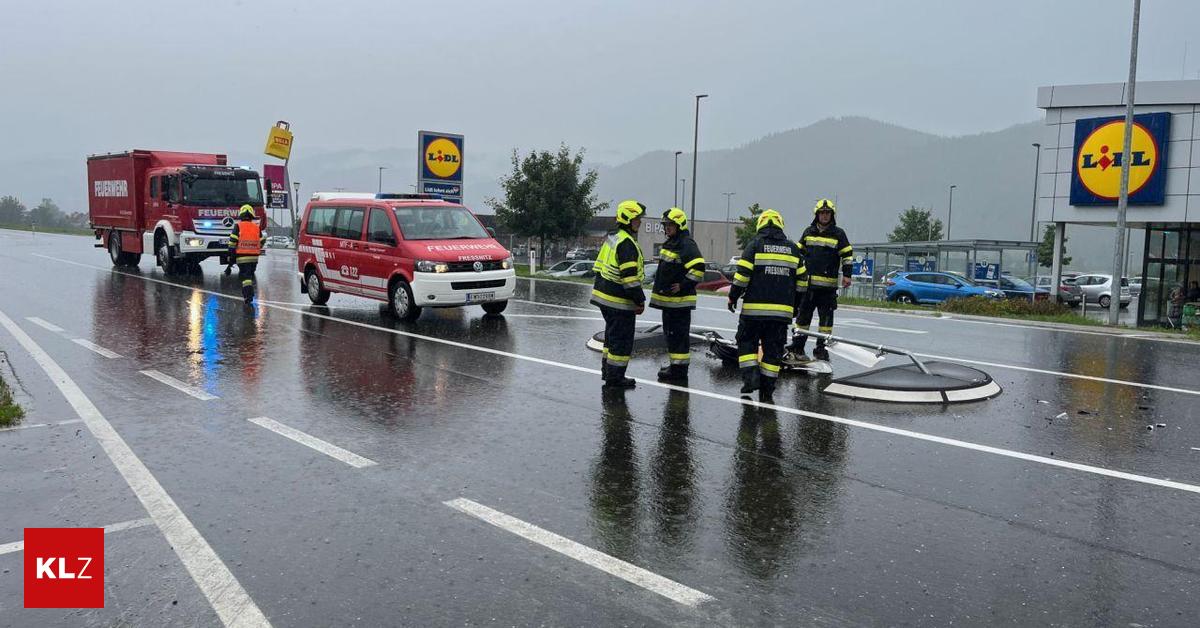 Lkw-sank-in-Wiese-ein-Pkw-berfuhr-eine-Verkehrsinsel