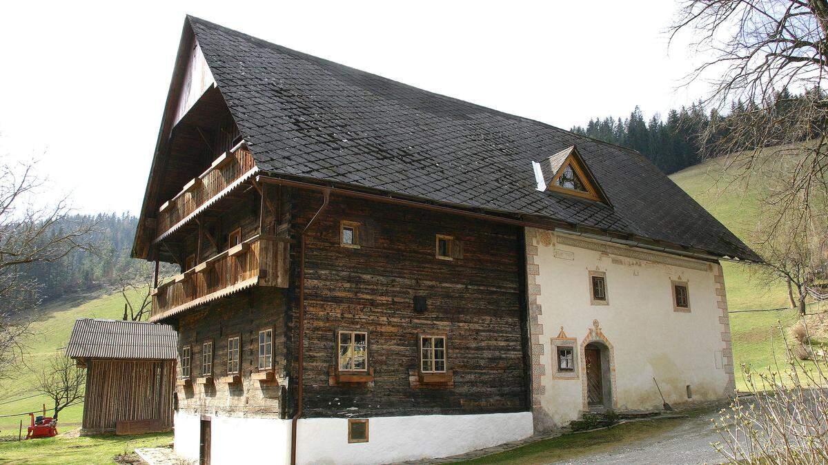 Das Gradner Ritterhaus bzw. der Bauernhof vulgo Lenhard