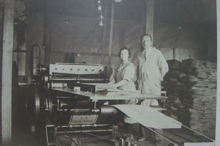 1935: Druckmaschine für Fertigsäcke