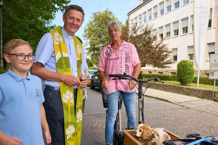 Auch tierische Beifahrer erhielten den Segen