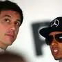 Toto Wolff (links) und Lewis Hamilton