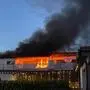 Der Balkon stand lichterloh in Flammen