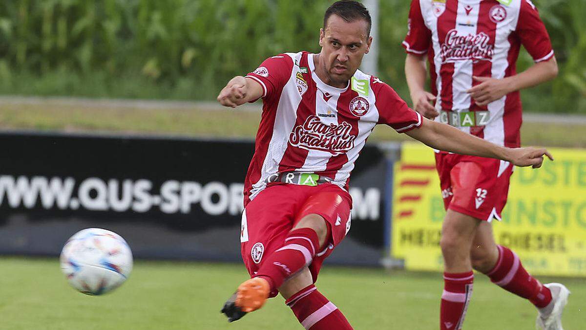 Michael Liendl wird heute erstmals wieder in einem Pflichtspiel das GAK-Jersey überziehen.