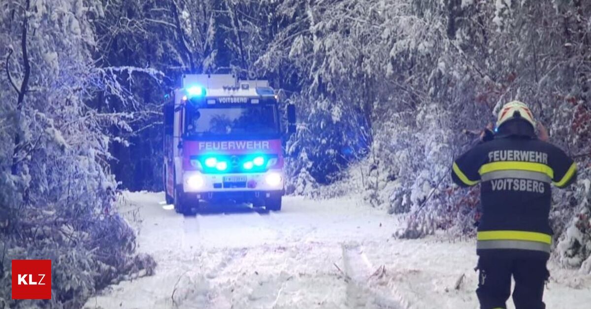 Dichter-Schneefall-lie-Einsatzkr-fte-in-den-Morgenstunden-ausr-cken