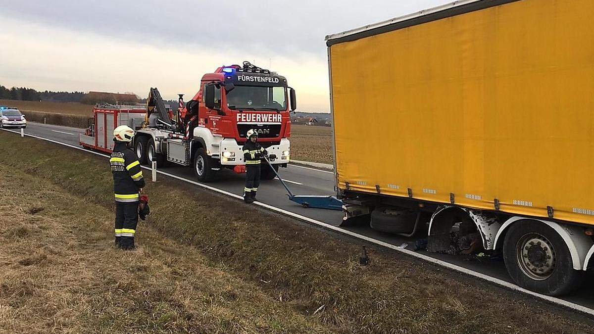 Die Feuerwehr Fürstenfeld rückte mit sechs Mann aus