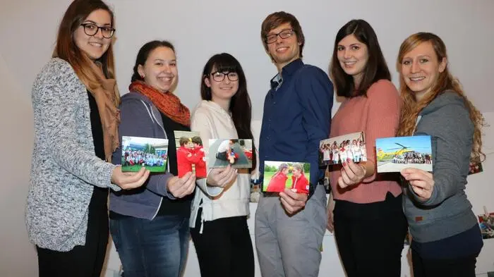 Die Betreuerinnen und Betreuer Anna Lisa Rath, Lisa Fuchs, Julia Graßmuk, Thomas Zoller, Joanna Freiberger, Katharina Zoller