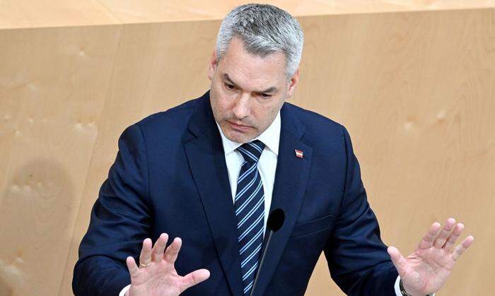 ÖVP-Chef Karl Nehammer ist um Ruhe in den eigenen Reihen bemüht