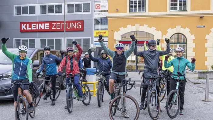 Los ging es bei der Kleinen Zeitung in Klagenfurt