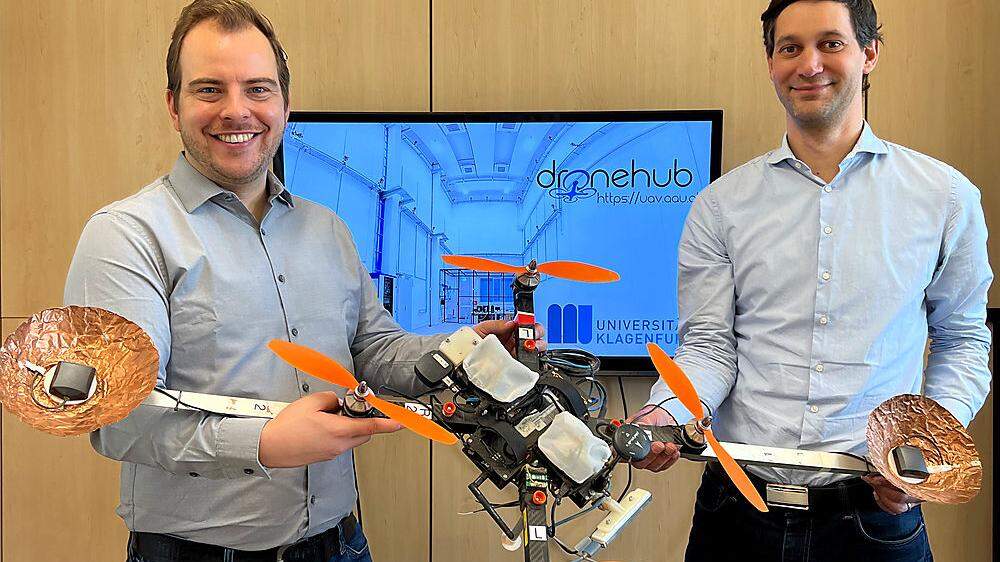 Mit ihrem Patent können Stephan Weiss und Christian Brommer Drohnen viel effizienter lokalisieren