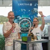 „Mairinger“-Chefin Barbara Pall und Moderator Joschi Peharz freuen sich über das gelungene Event im „Electric Garden“