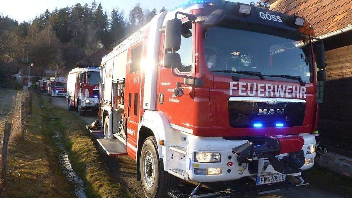 Die Feuerwehren Leoben-Stadt und Leoben-Göss waren im Einsatz