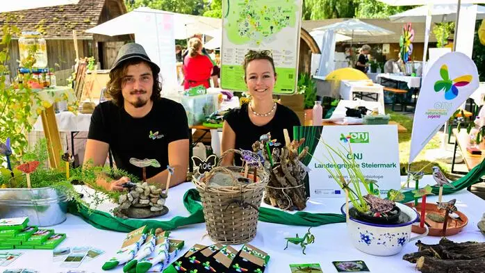 Die Besucherinnen und Besucher konnten Informationen und Anregungen zum Natur- und Artenschutz erhalten. 
