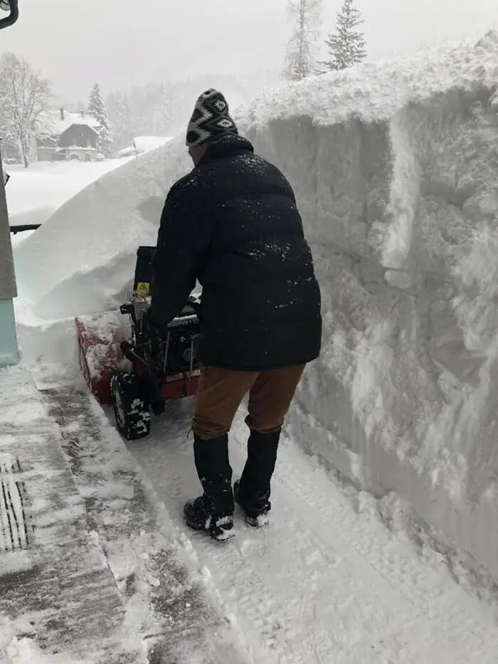 Die Schneefräse musste man in der Frein Mitte Februar auspacken