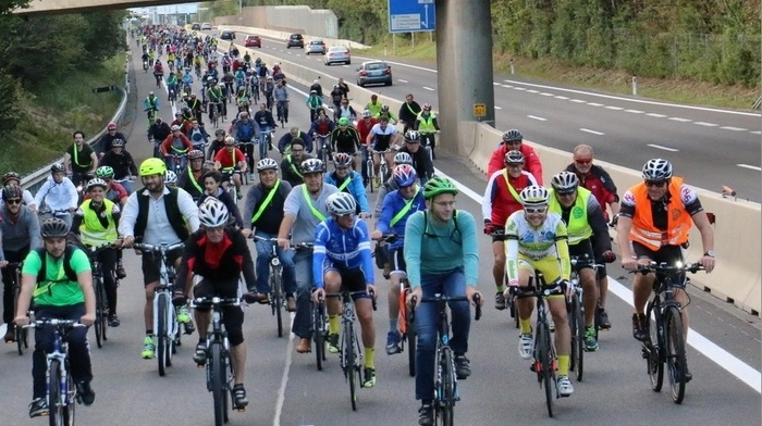 Sie machte sichtlich Spaß, die "Tour de Graz" am autofreien Tag im Vorjahr