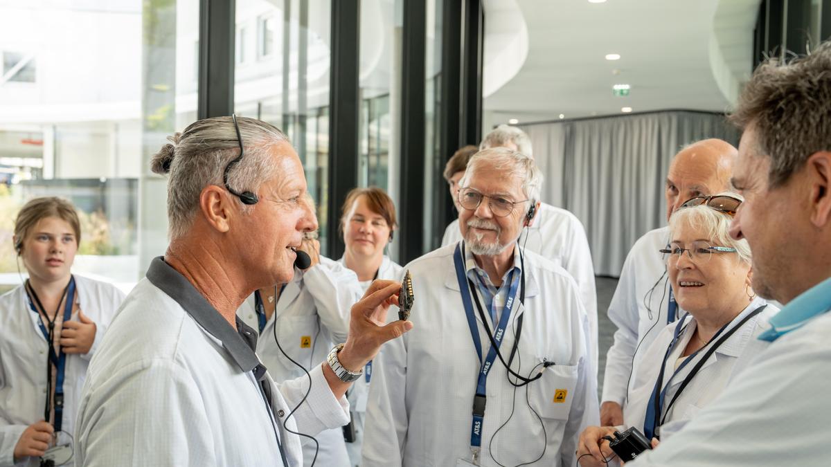 Am AT&S-Sitz in Leoben-Hinterberg wurden am Langen Tag der Energie mehrere Führungen geboten