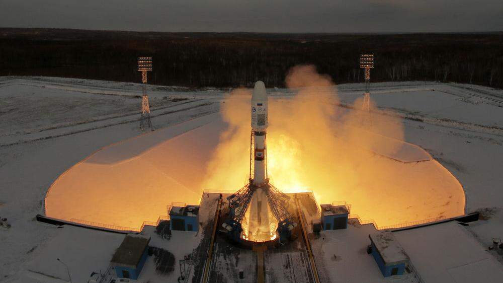 Die Sojus-Rakete hob Donnerstagfrüh planmäßig ab, wie die Raumfahrtbehörde Roskosmos mitteilte