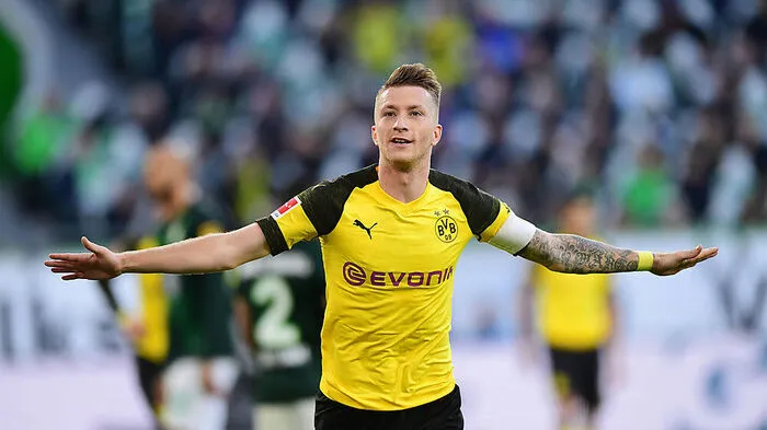 Marco Reus jubelt über seinen entscheidenden Treffer