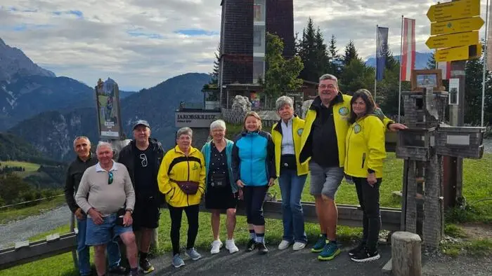 Das Wanderteam der Europajugend Gleisdorf bei der WM in Hochfilzen