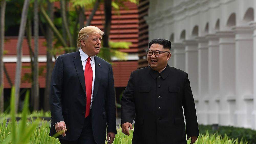 Fröhlich und entspannt: Trump und Kim
