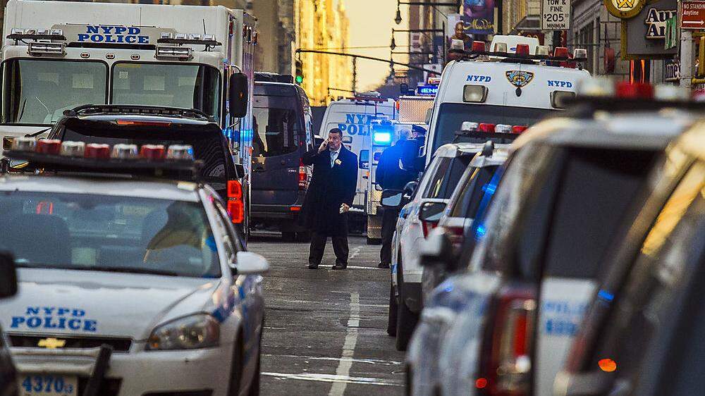 Polizeikräfte am Tatort in New York