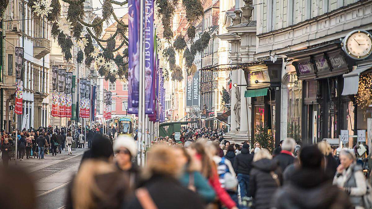 In der Grazer Innenstadt ging es am Freitag rund