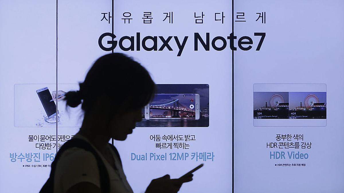 Samsung rät Nutzer zum Ausschalten des Smartphones Galaxy Note 7