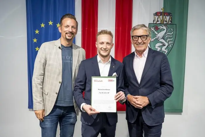 Ausgezeichnet: Maximilian Münzer von Münzer Bioindustrie in Sinabelkirchen (M.)