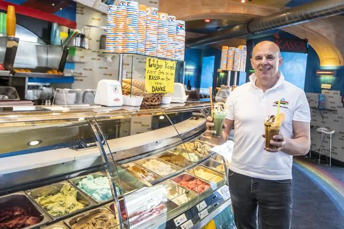 Eissalon Arcobaleno Eisgreisslerei Klagenfurt Mai 2018