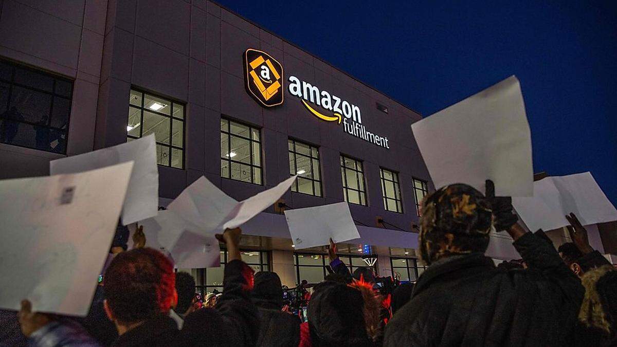 Proteste gegen Amazon in den USA